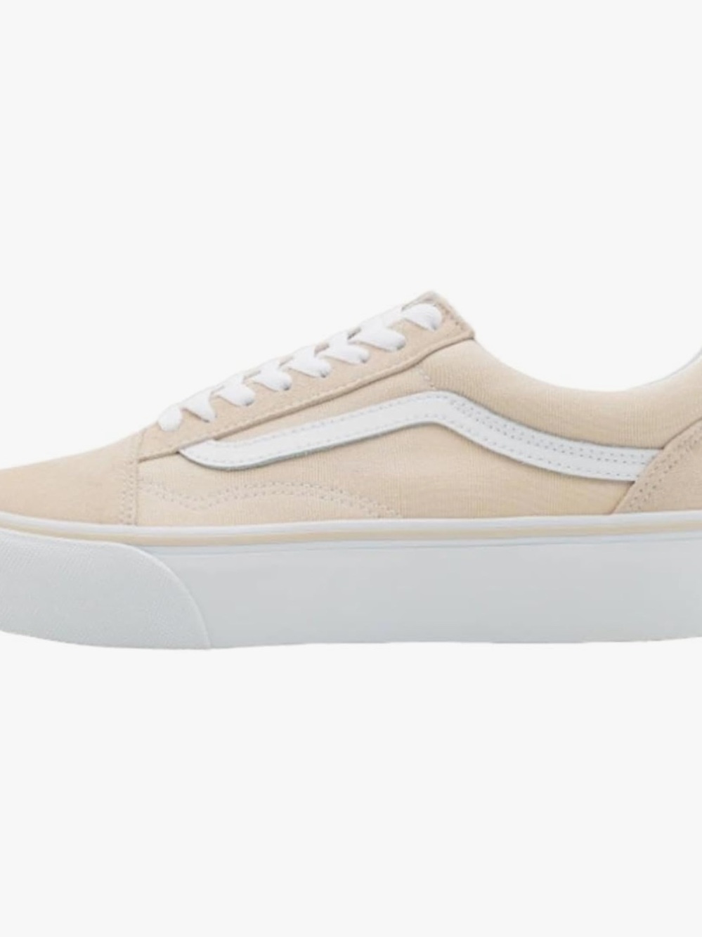 Vans Old Skool Platform Suede Cream Sneakers